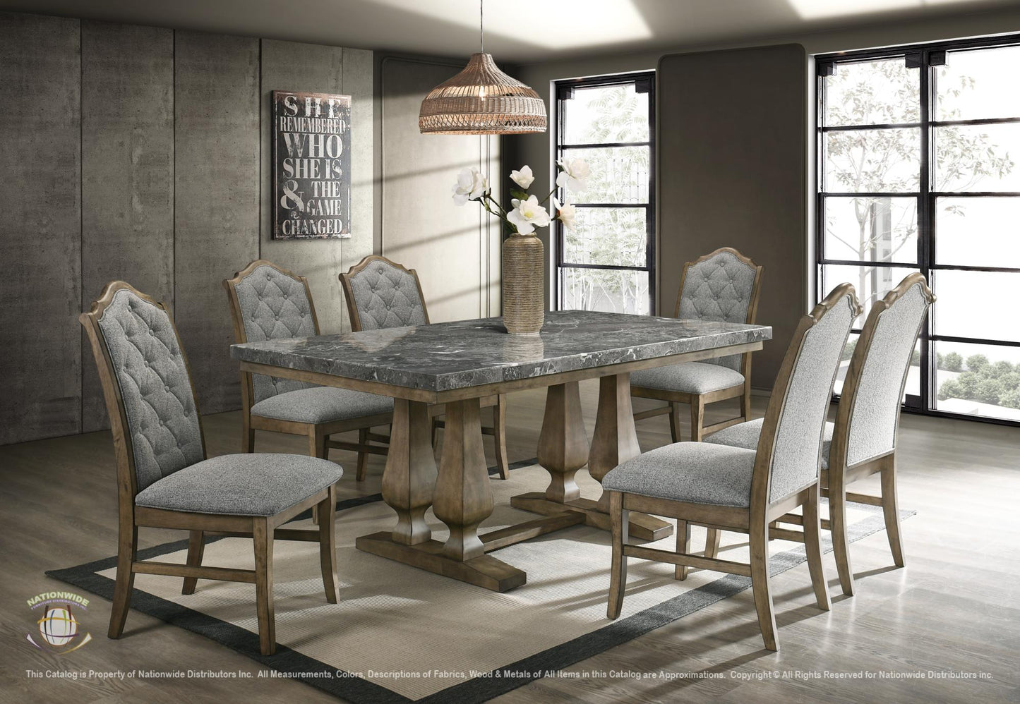 NW-D98 7 PC DINING SET