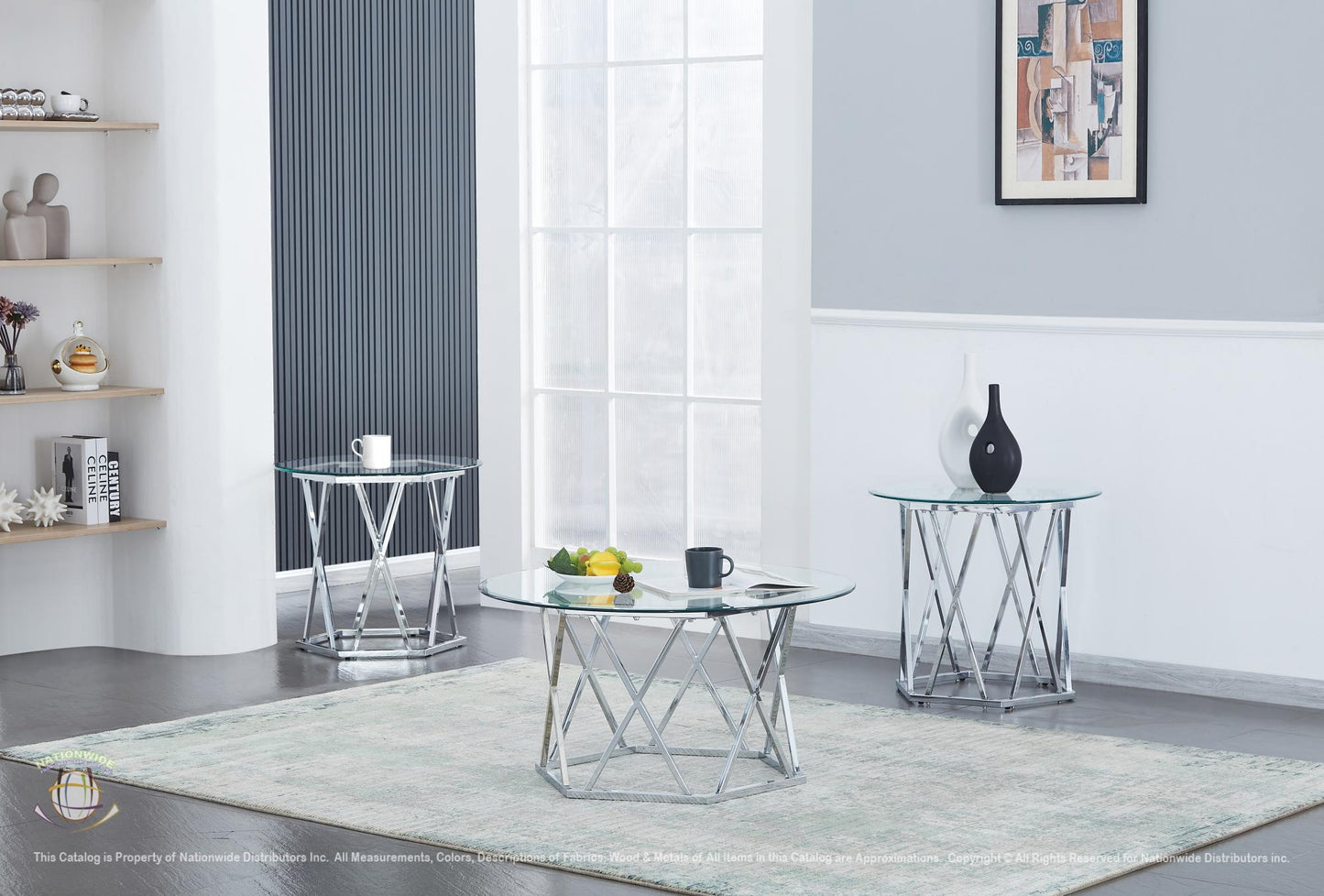 NW-T127 3 PC COFFEE TABLE SET