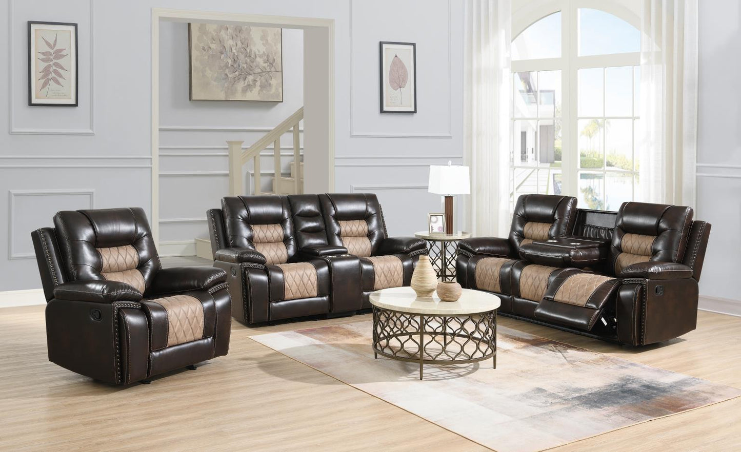 U141-3PC RECLINING SOFA-RECLINING LOVESEAT-RECLINING CHAIR