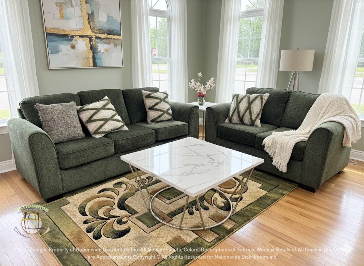 NW-U283 2 PC SOFA & LOVESEAT