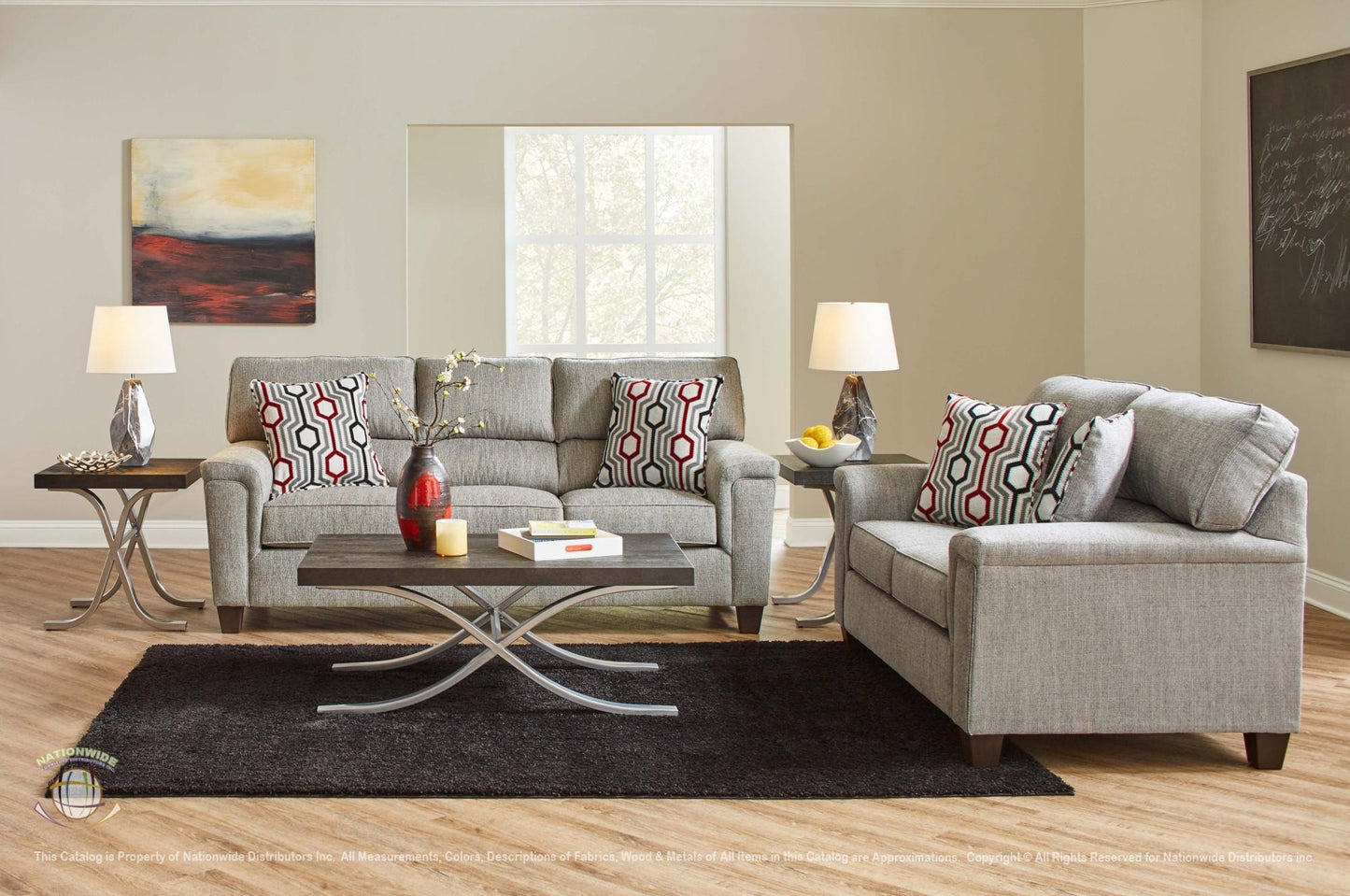 NW-U309 2 PC SOFA & LOVESEAT