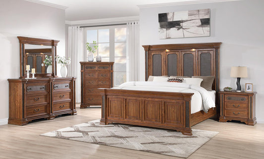 B020-QDMCN	QUEEN BED FRAME - DRESSER - MIRROR - CHEST - NIGHTSTAND