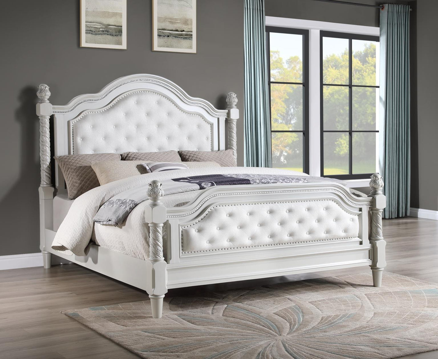 B033-QDMCN	QUEEN BED FRAME - DRESSER - MIRROR - CHEST - NIGHTSTAND