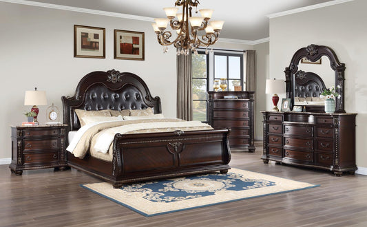 B054-QDMCN	QUEEN BED FRAME - DRESSER - MIRROR - CHEST - NIGHTSTAND