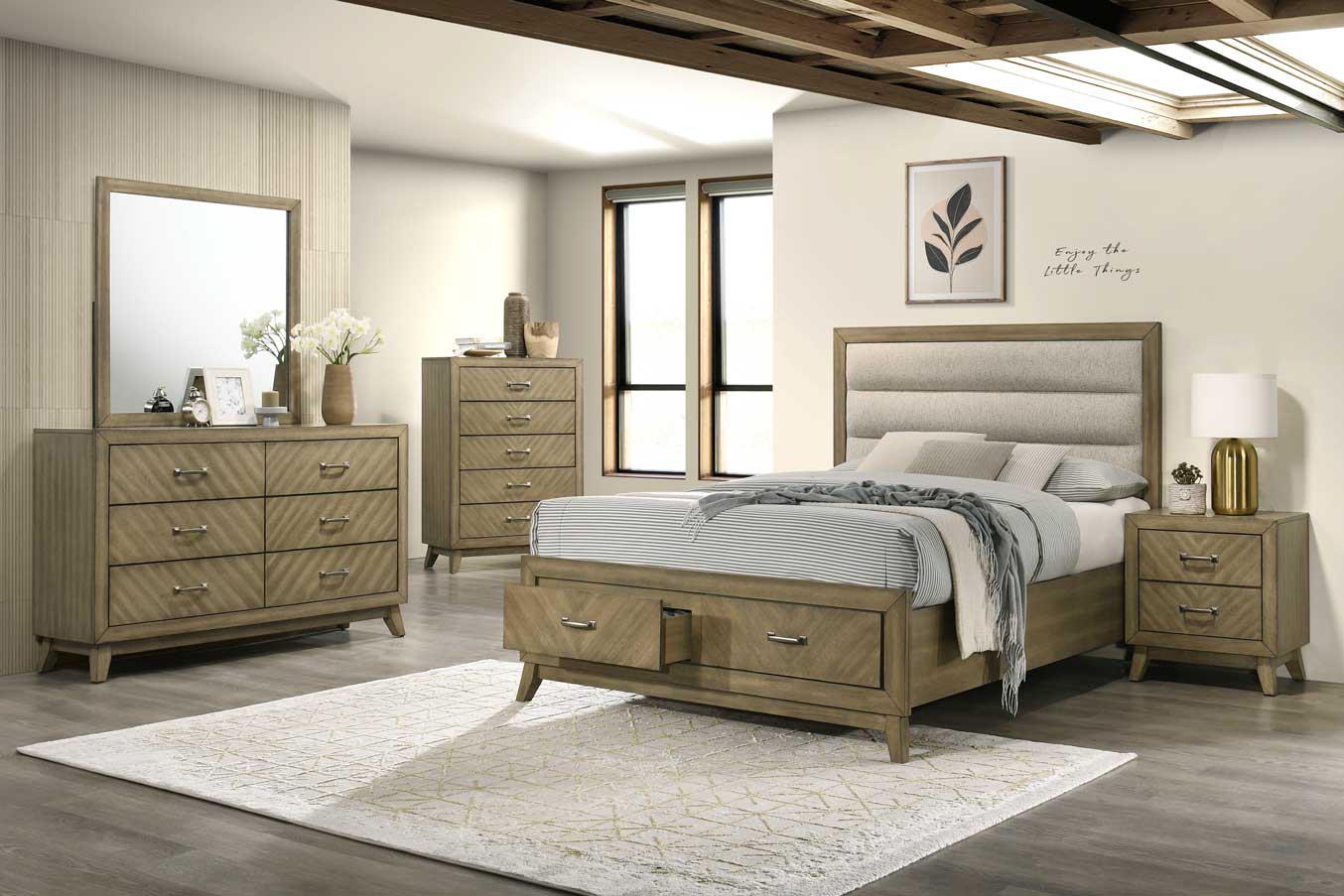 B269-QDMCN	QUEEN BED FRAME - DRESSER - MIRROR - CHEST - NIGHTSTAND