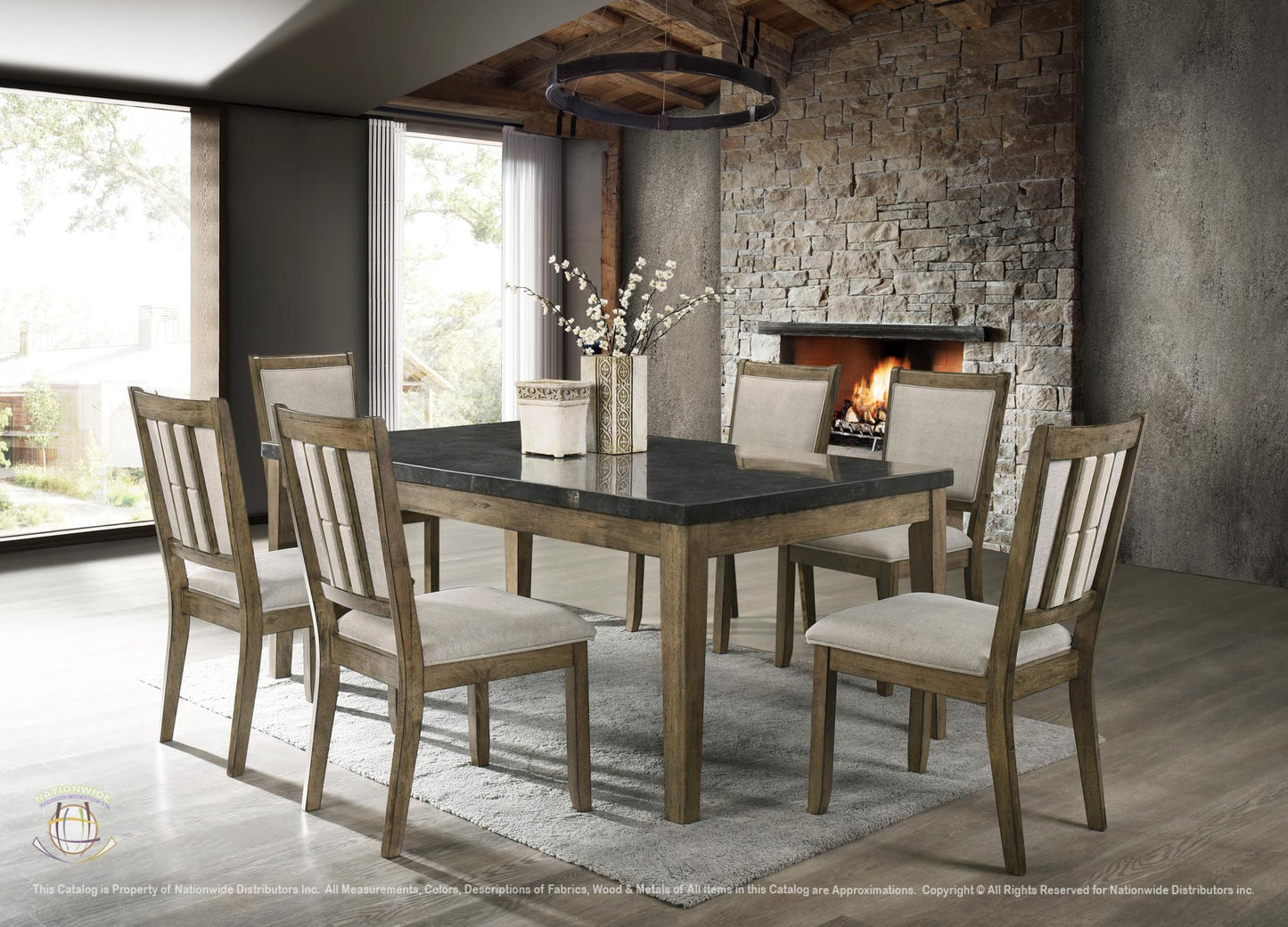 NW-D105 7 PC DINING SET