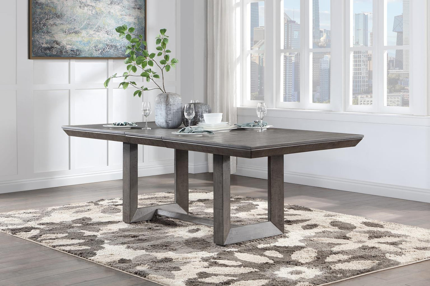 D111-7PC	DINING TABLE & 6 CHAIRS