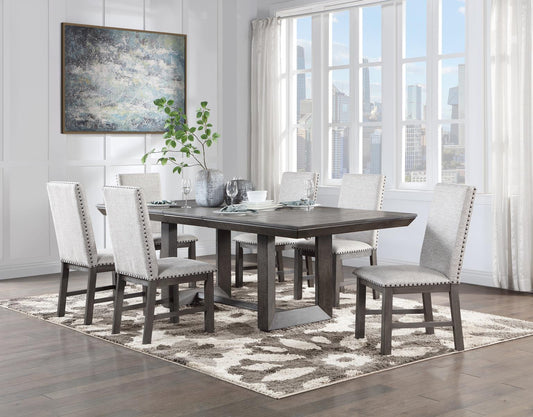 D111-7PC	DINING TABLE & 6 CHAIRS