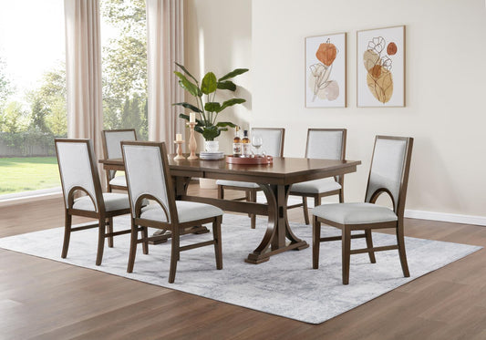 D122-7 PC	DINING TABLE-6 SIDE CHAIRS