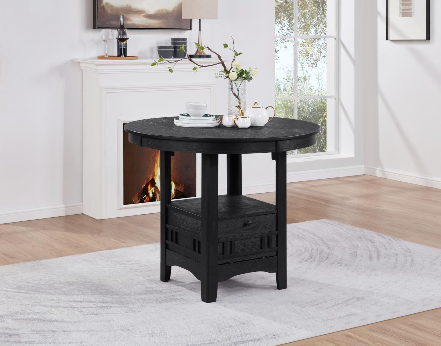 D151-5PC DINING TABLE & 4 SIDE CHAIRS