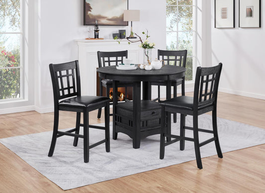 D151-5PC DINING TABLE & 4 SIDE CHAIRS