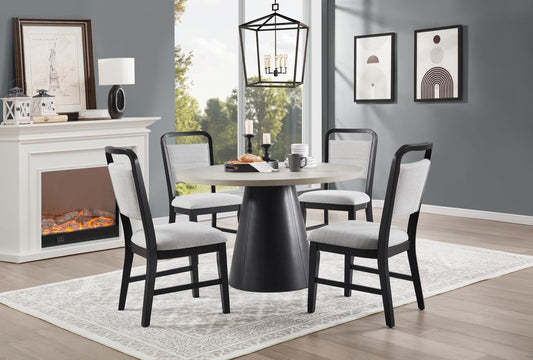 D178-5 PC	DINING TABLE & 4 SIDE CHAIRS