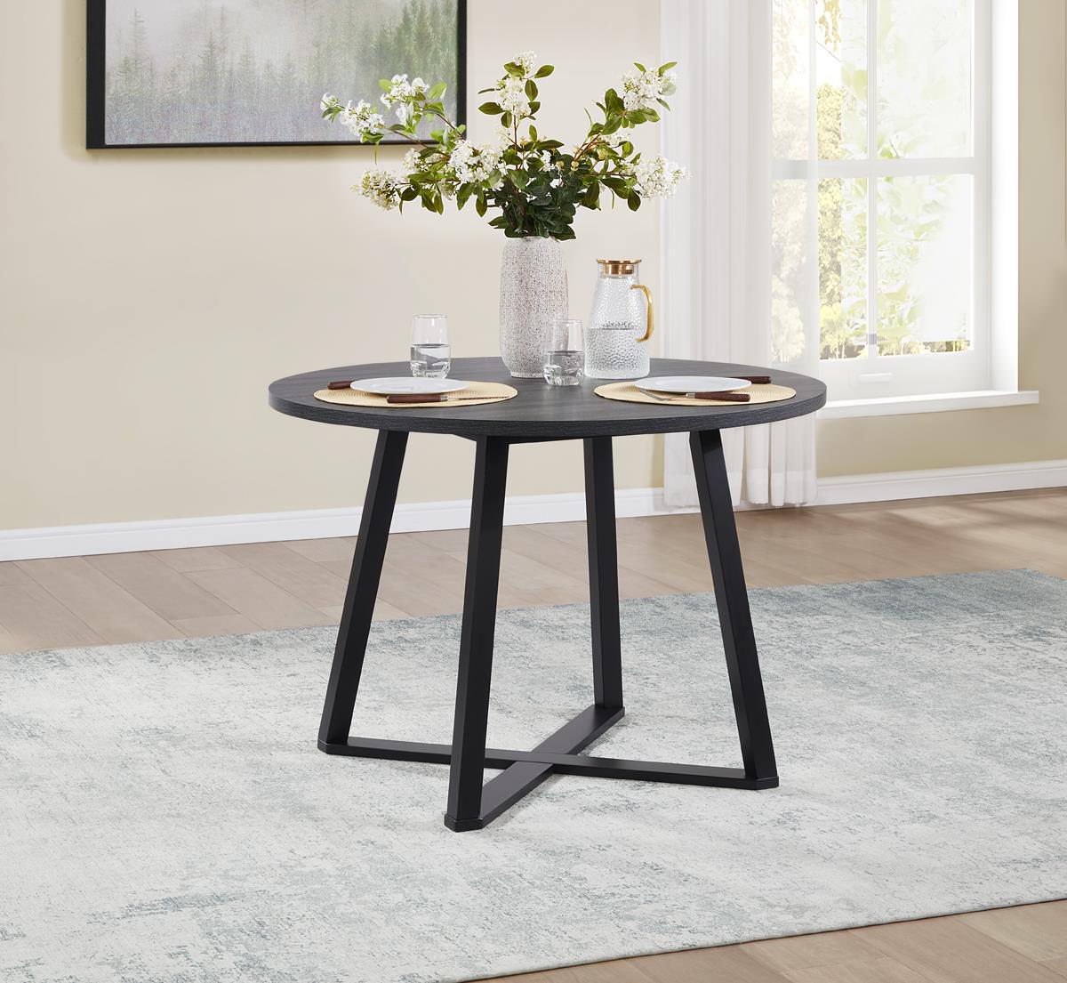 D182-5 PC	DINING TABLE & 4 SIDE CHAIRS