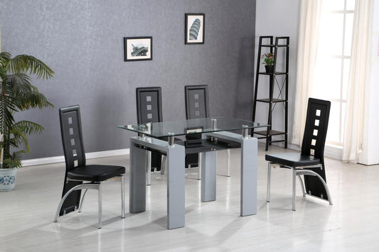 D311-5 PC	DINING TABLE & 4 SIDE CHAIRS