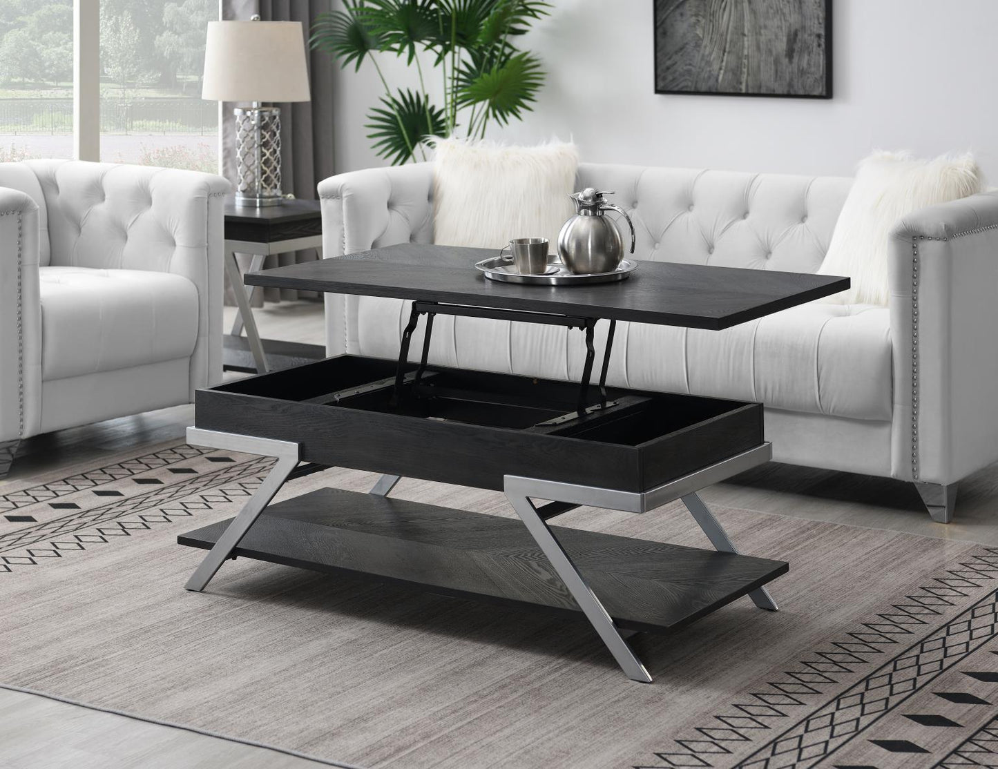 T101-3PC	COFFEE TABLE - 2 END TABLES