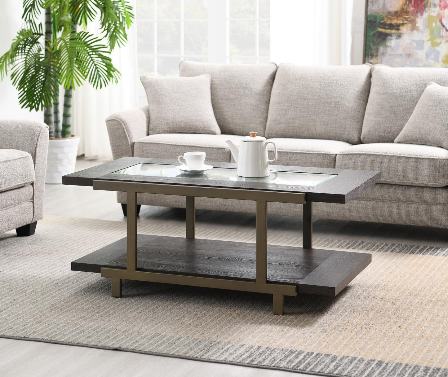 T112-3PC	COFFEE TABLE - 2 END TABLES