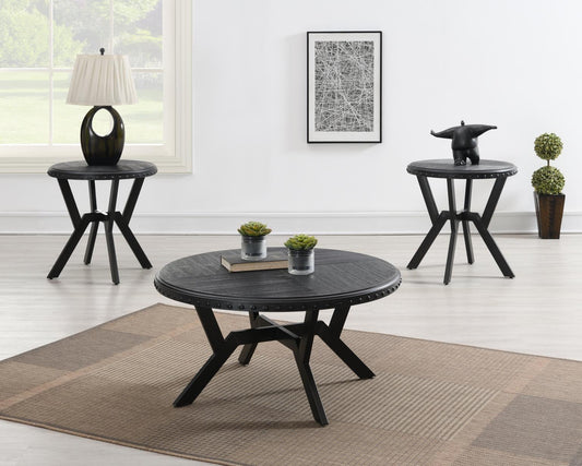 T116-3PC	COFFEE TABLE - 2 END TABLES