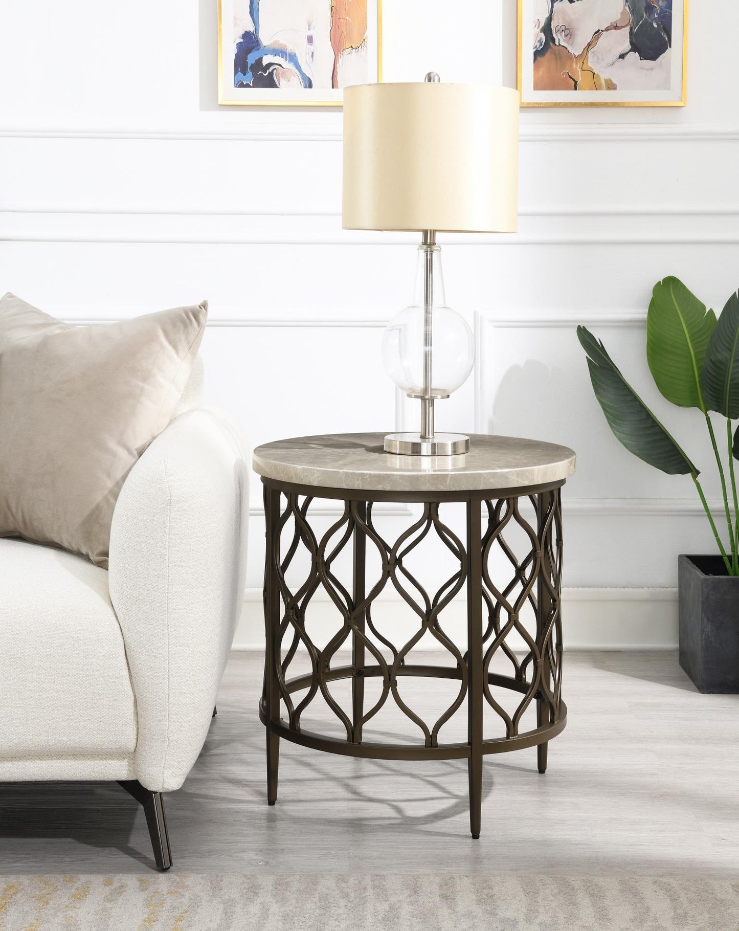 T154	BROWN COFFEE TABLE & 2 END TABLE