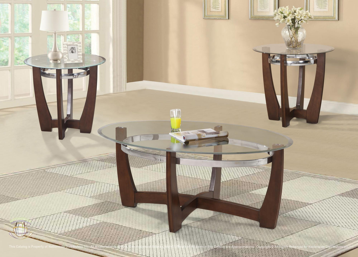 NW-T450 3 PC COFFEE TABLE SET