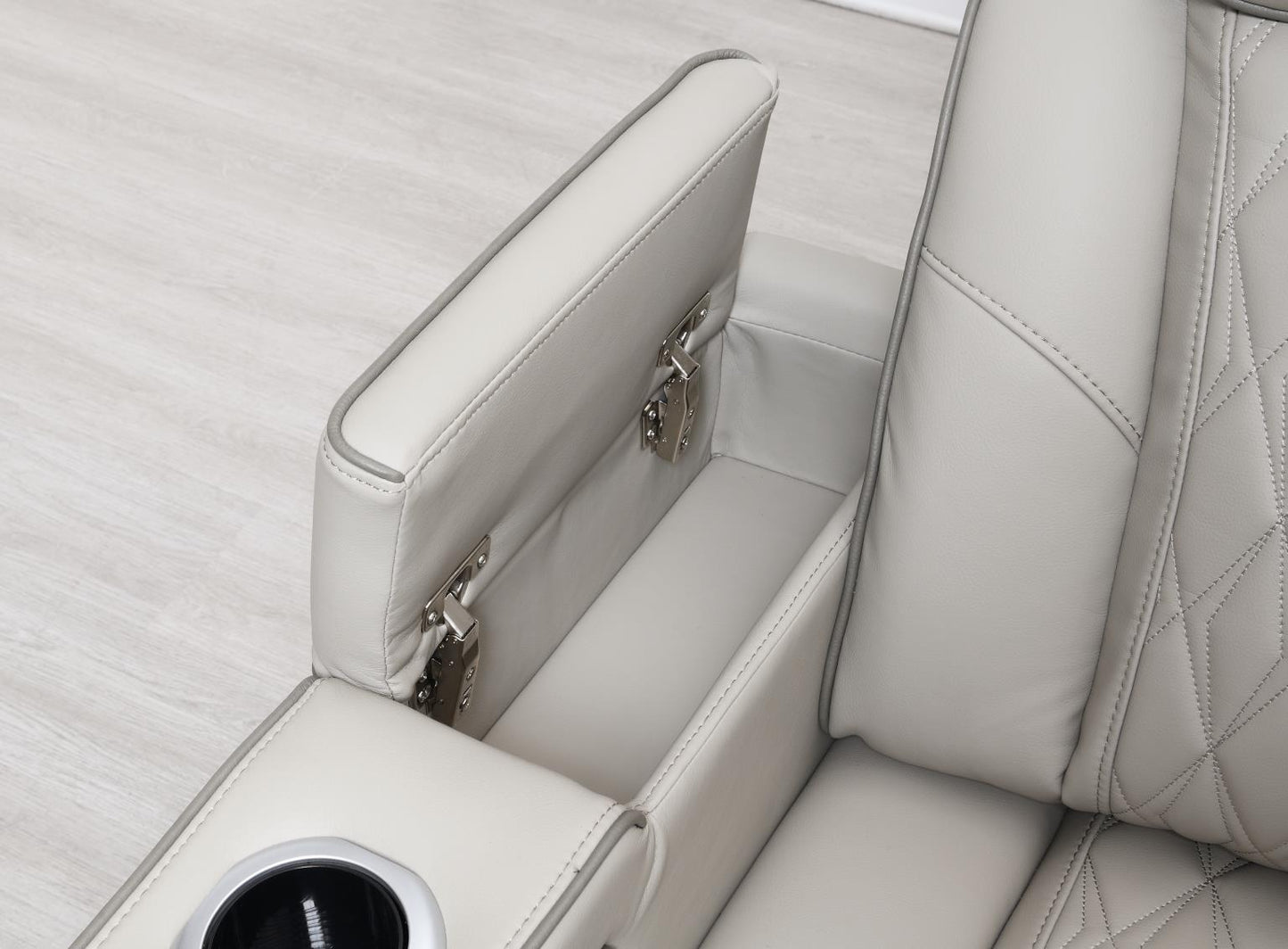 U11 3 PC POWER LED SECTIONAL, POWER HEADREST, HEAT, MASSAGE WIRELESS CHARGER, AND USB