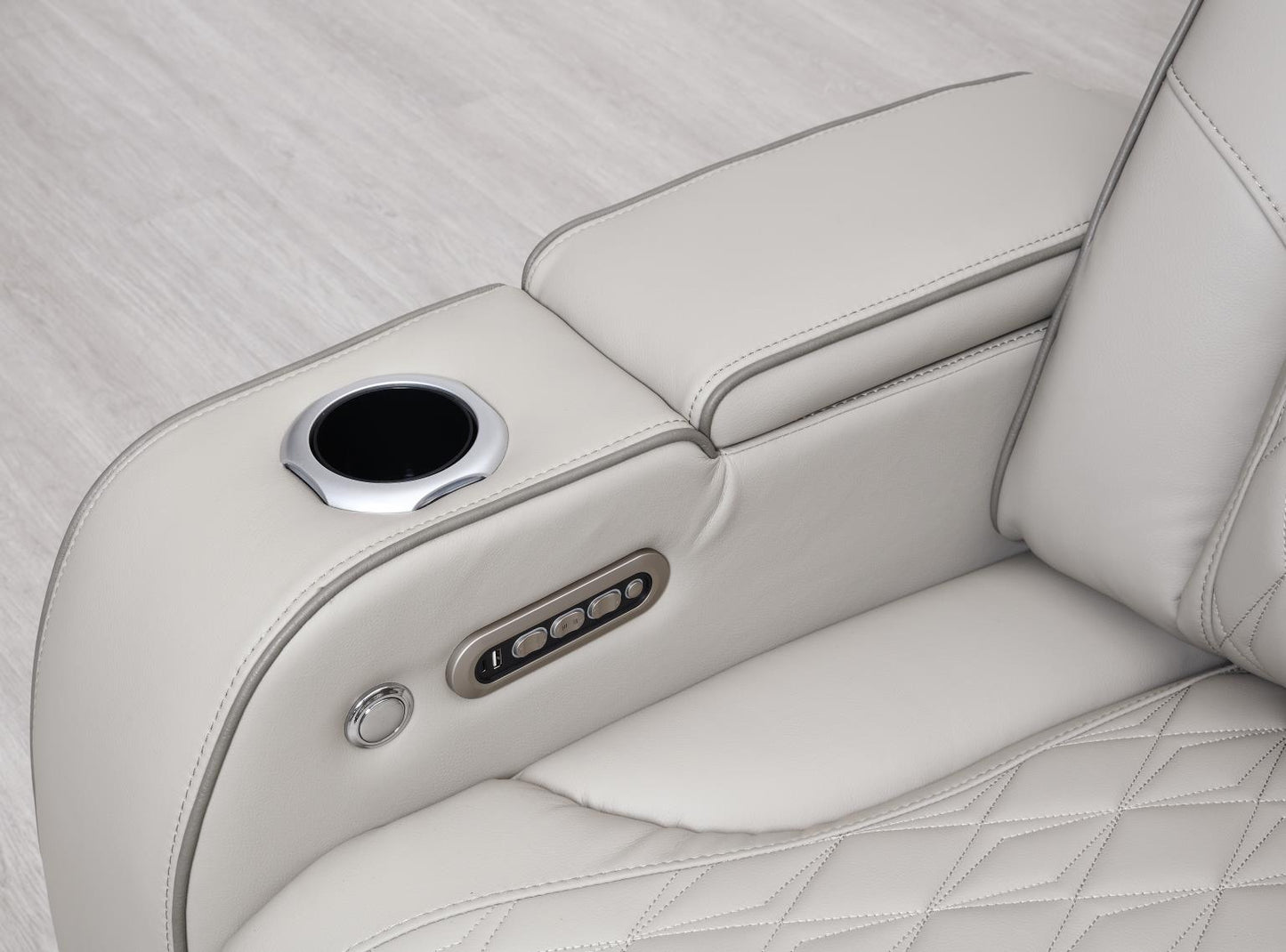 U11 3 PC POWER LED SECTIONAL, POWER HEADREST, HEAT, MASSAGE WIRELESS CHARGER, AND USB