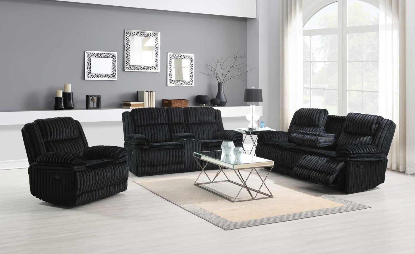 U112-3 PC	RECLINING SOFA-RECLINING LOVESEAT-RECLINING CHAIR