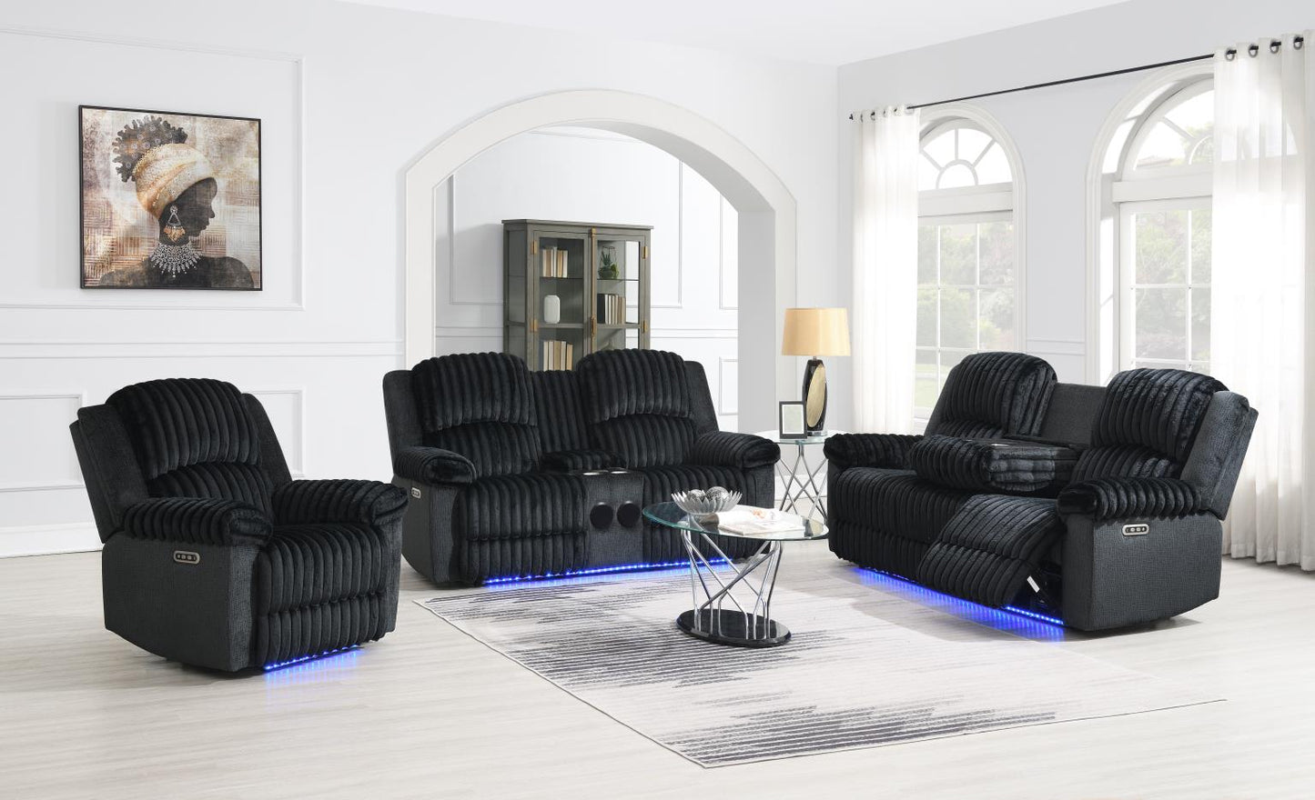 U161-3PC	POWER RECLINING SOFA-POWER RECLINING LOVESEAT-POWER RECLINING CHAIR