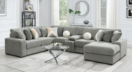 U282-6PC-CHAISE	6PC SETIONAL WITH RIGHT CHAISE
